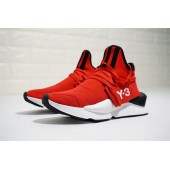 ADIDAS Y3 KAIWA CHUNKY PRIMEKNIT SNEAKERS RED BLACK WHITE