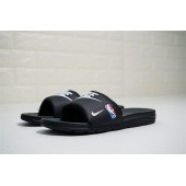 NIKE BENASSI SOLARSOFT NBA BLACK WHITE NIKE LOGO 917551-004