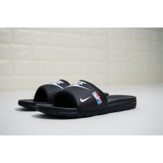 NIKE BENASSI SOLARSOFT NBA BLACK WHITE NIKE LOGO 917551-004