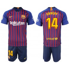 2018-19 Barcelona 14 CRUIJFF Home Soccer Men Jersey