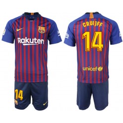 2018-19 Barcelona 14 CRUIJFF Home Soccer Men Jersey