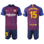 2018-19 Barcelona 15 PAULINHO Home Soccer Men Jersey