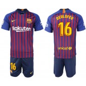 2018-19 Barcelona 16 DEULOFEU Home Soccer Men Jersey