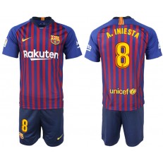 2018-19 Barcelona 8 A. INIESTA Home Soccer Men Jersey