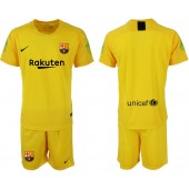2018-19 Barcelona Yellow Goalkeeper Soccer Men Jersey
