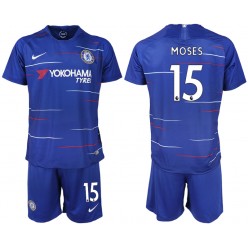 2018-19 Chelsea FC 15 MOSES Home Soccer Men Jersey