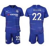 2018-19 Chelsea FC 22 WILLIAN Home Soccer Men Jersey