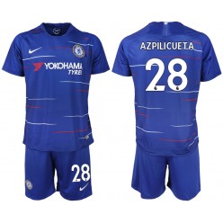 2018-19 Chelsea FC 28 AZPILICUETA Home Soccer Men Jersey
