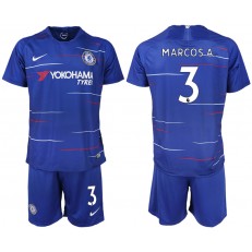 2018-19 Chelsea FC 3 MARCOS A Home Soccer Men Jersey