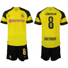 2018-19 Dortmund 8 GUNDOGAN Home Soccer Men Jersey