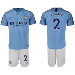 2018-19 Manchester City 2 WALKER Home Soccer Men Jersey