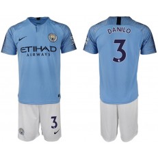 2018-19 Manchester City 3 DANILO Home Soccer Men Jersey