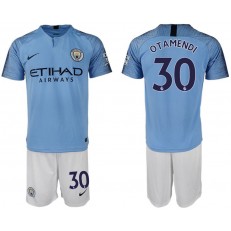2018-19 Manchester City 30 OTAMENDI Home Soccer Men Jersey