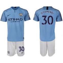 2018-19 Manchester City 30 OTAMENDI Home Soccer Men Jersey