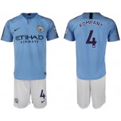 2018-19 Manchester City 4 KOMPANY Home Soccer Men Jersey