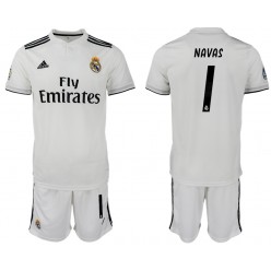 2018-19 Real Madrid 1 NAVAS Home Soccer Men Jersey