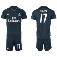 2018-19 Real Madrid 17 LUCAS V. Away Soccer Men Jersey