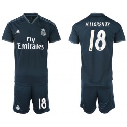 2018-19 Real Madrid 18 M. LLORENTE Away Soccer Men Jersey