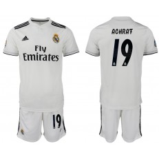 2018-19 Real Madrid 19 ACHRAF Home Soccer Men Jersey