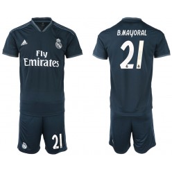2018-19 Real Madrid 21 B. MAYORAL Away Soccer Men Jersey