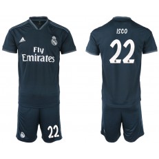 2018-19 Real Madrid 22 ISCO Away Soccer Men Jersey