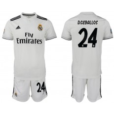 2018-19 Real Madrid 24 D. CEBALLOS Home Soccer Men Jersey