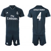 2018-19 Real Madrid 4 SERGIO RAMOS Away Soccer Men Jersey