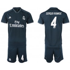 2018-19 Real Madrid 4 SERGIO RAMOS Away Soccer Men Jersey