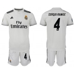 2018-19 Real Madrid 4 SERGIO RAMOS Home Soccer Men Jersey