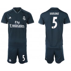 2018-19 Real Madrid 5 VARANE Away Soccer Men Jersey