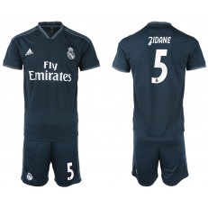 2018-19 Real Madrid 5 ZIDANE Away Soccer Men Jersey