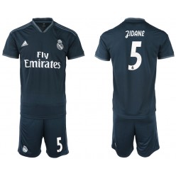 2018-19 Real Madrid 5 ZIDANE Away Soccer Men Jersey