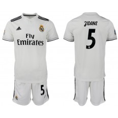 2018-19 Real Madrid 5 ZIDANE Home Soccer Men Jersey
