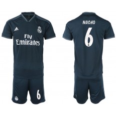 2018-19 Real Madrid 6 NACHO Away Soccer Men Jersey