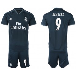 2018-19 Real Madrid 9 BENZEMA Away Soccer Men Jersey