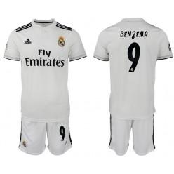 2018-19 Real Madrid 9 BENZEMA Home Soccer Men Jersey