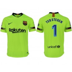 2018-19 Barcelona #1 TER STEGEN Away Thailand Soccer Men Jersey