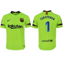 2018-19 Barcelona #1 TER STEGEN Away Thailand Soccer Men Jersey