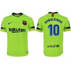 2018-19 Barcelona #10 RONALDINHO Away Thailand Soccer Men Jersey