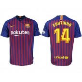2018-19 Barcelona #14 COUTINHO Home Thailand Soccer Men Jersey