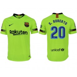 2018-19 Barcelona #20 S. ROBERTO Away Thailand Soccer Men Jersey