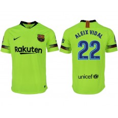 2018-19 Barcelona #22 ALEIX VIDAL Away Thailand Soccer Men Jersey