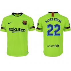 2018-19 Barcelona #22 ALEIX VIDAL Away Thailand Soccer Men Jersey