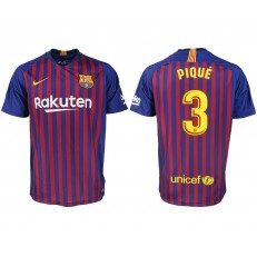 2018-19 Barcelona #3 PIQUE Home Thailand Soccer Men Jersey