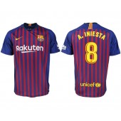 2018-19 Barcelona #8 A. INIESTA Home Thailand Soccer Men Jersey