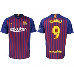 2018-19 Barcelona #9 SUAREZ Home Thailand Soccer Men Jersey