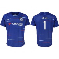 2018-19 Chelsea FC #1 CECH Home Thailand Soccer Men Jersey