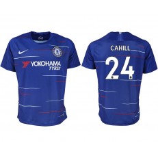 2018-19 Chelsea FC #24 CAHILL Home Thailand Soccer Men Jersey
