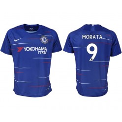 2018-19 Chelsea FC #9 MORATA Home Thailand Soccer Men Jersey