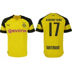2018-19 Dortmund #17 AUBAMEYANG Home Thailand Soccer Men Jersey